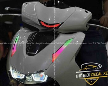 HONDA SH350i 2025 - Độ Đèn LED Audi Đổi Màu Qua App, Lắp Bi Cầu LED Kenzo Chính Hãng