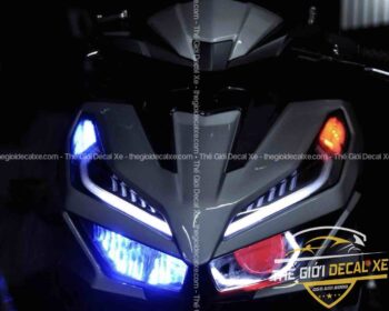 Honda Vario 125i/150i Độ Đèn Bi Mắt Lé - LED Audi Đổi Màu Qua App & Bi Cầu LED Titan F150