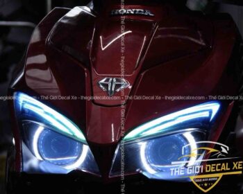 Honda  AirBlade 2017 Độ 2 Bi Cầu Titan F150 Chính Hãng Siêu Sáng Siêu Sang