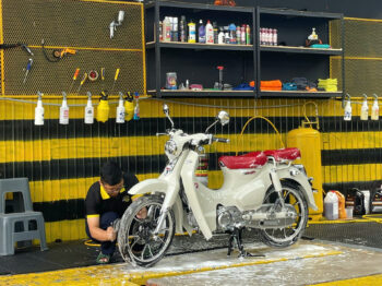 Quy trình dán bảo vệ PPF TPU xe Cub tại Biên Hoà