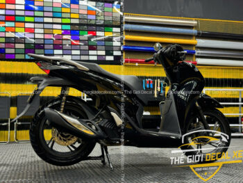 Giá dán đổi màu đen siêu bóng SH 150/160 film đế PET – Không phai màu, không bong tróc