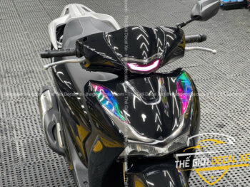 Dán đổi màu PET đen siêu bóng cho SH 150/160 tại Biên Hòa