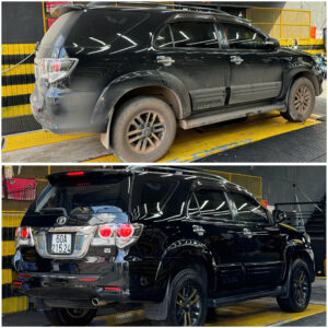 So sánh bề mặt sơn trước và sau khi dán PPF TPU