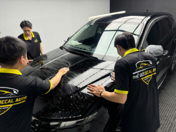 Đánh bóng xử lý xước bề mặt Tucson đen