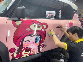 Dán tem xe thiết kế theo yêu cầu