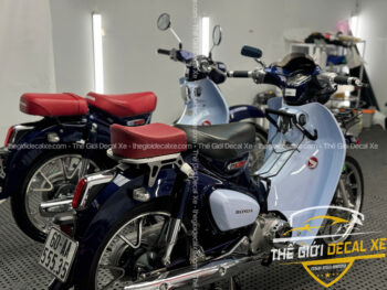 Dán PPF chống trầy yếm xe Cub
